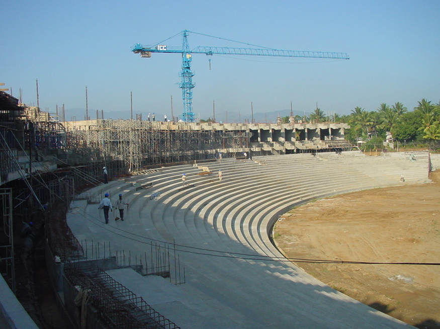 Construction of Pallekele International Cricket Stadium