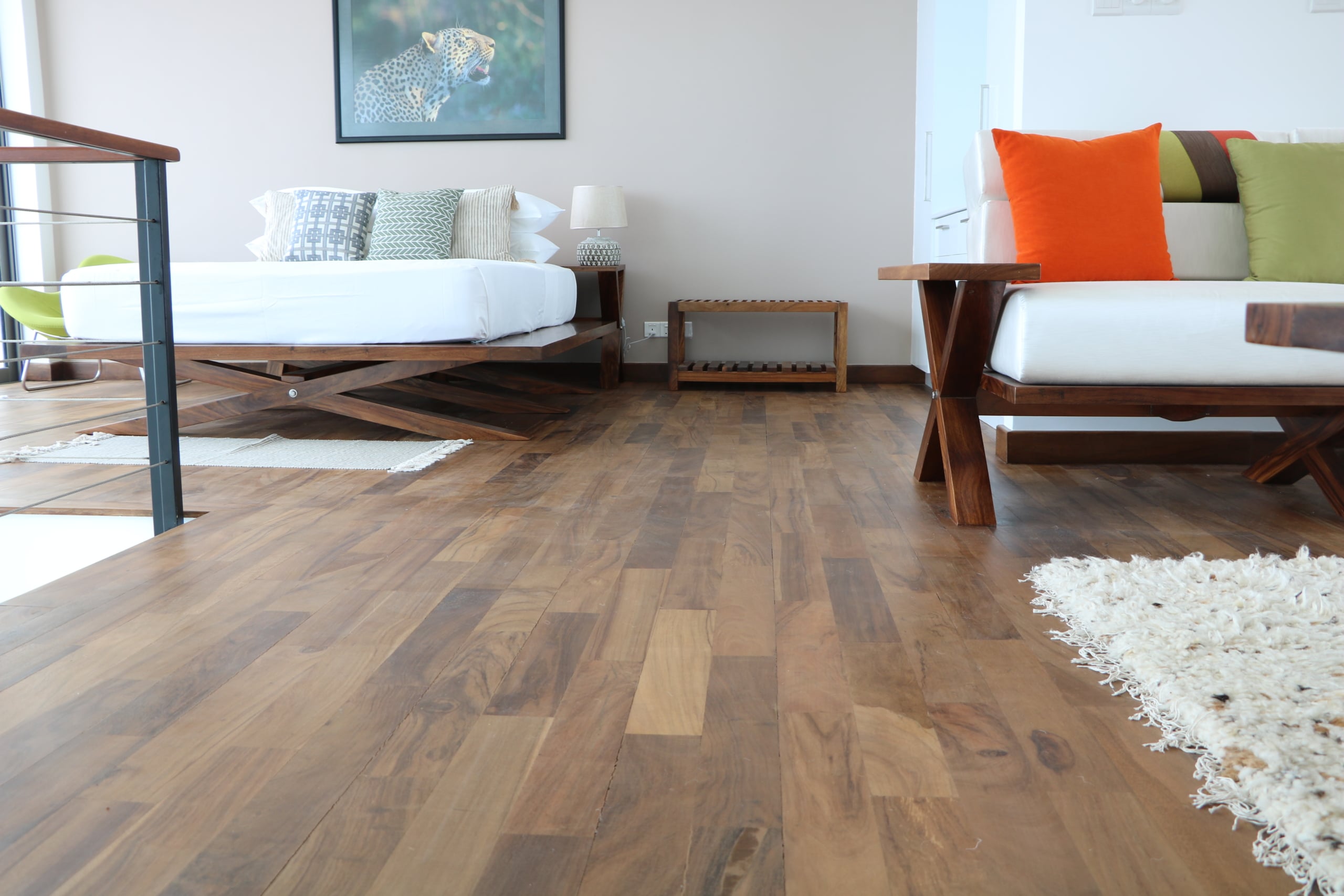 The path should be ICC prefinished timber flooring