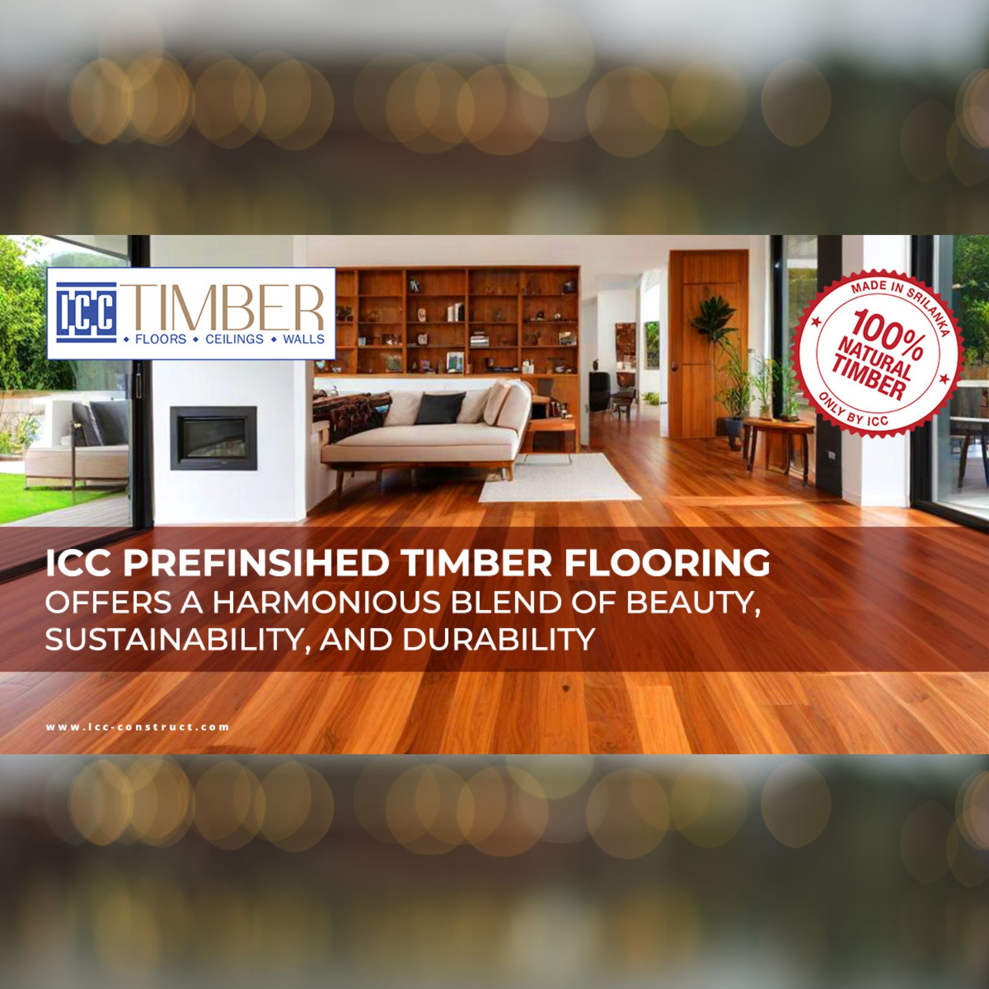 ICC Prefinished Timber Flooring offers a harmonious blend of beauty, sustainability, and durability