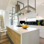 Modern kitchen in minimalistic apartment