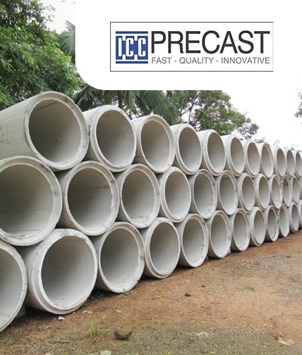 Precast concrete pipes